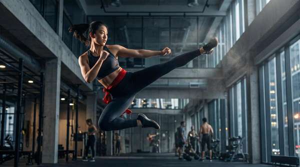 镜子前面运动天赋视频